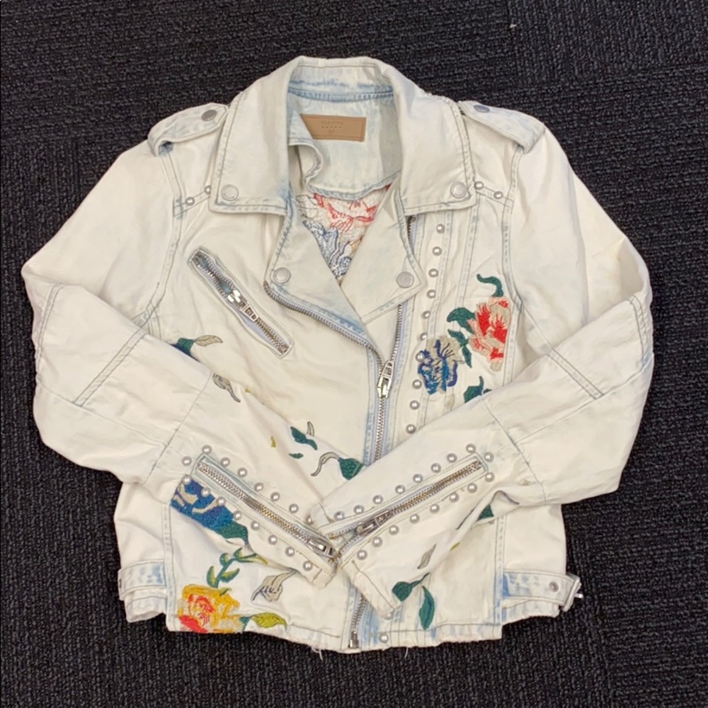BLANKNYC FLORAL STUDDED JACKET.